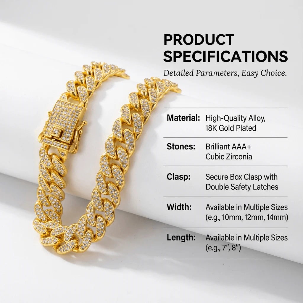 Luxury Hip Hop Dog Collar | Gold Tone Stainless Steel Pet Jewelry