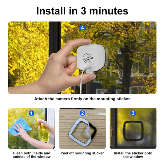 WiFi HD Night Vision Security Camera with Voice Intercom