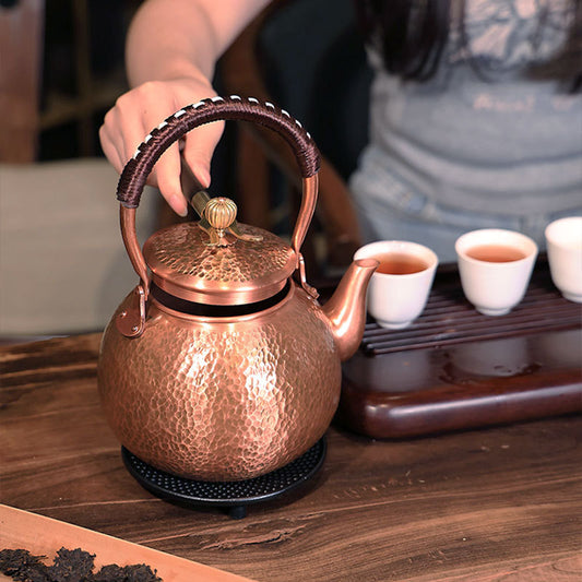 Handmade Hammered Copper Teapot | Elegant Tea Brewing Experience