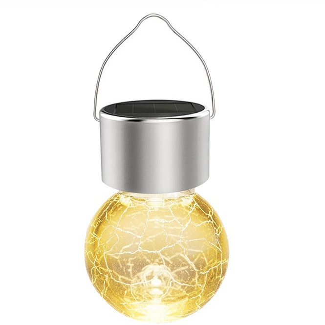 Solar Crack Glass Light | Eco-Friendly Outdoor Décor