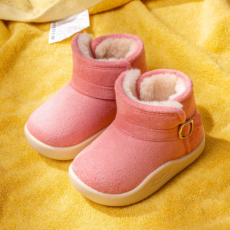 Children's Cozy Fleece-Lined Short Boots | Warm Ankle Footwear