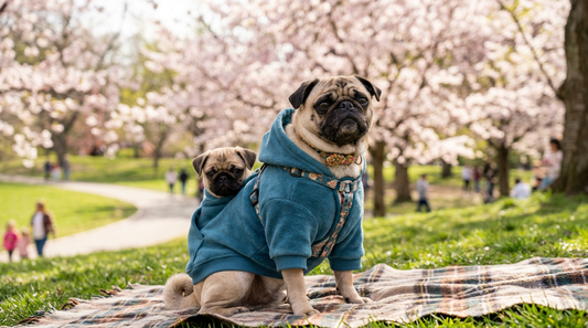 おしゃれで快適！春の行楽にぴったりなペット用ファッション🐶