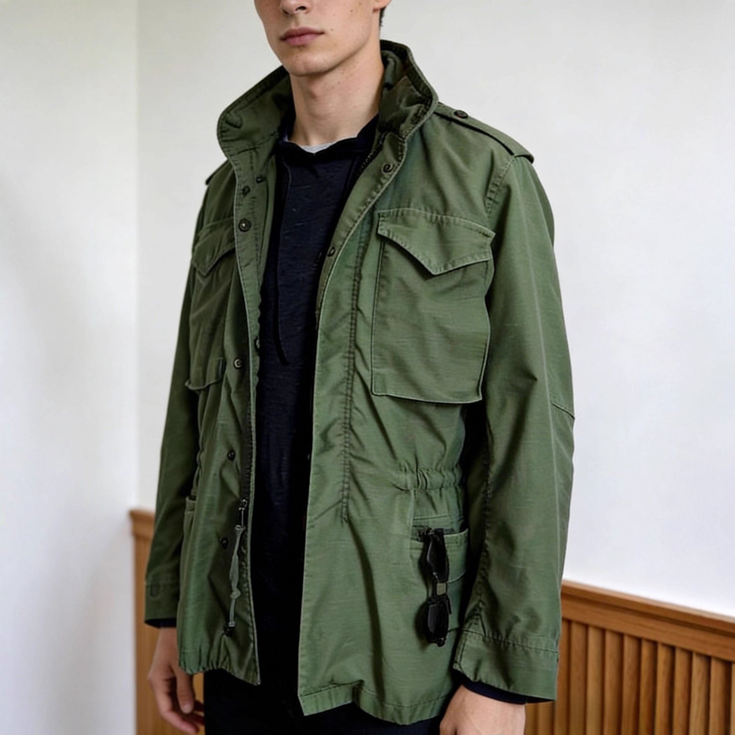 Men's Vintage Lapel Workwear Coat | Stylish & Functional Outerwear