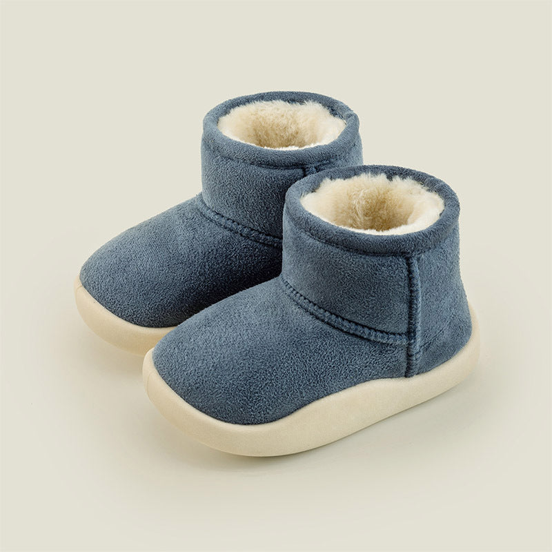 Children's Cozy Fleece-Lined Short Boots | Warm Ankle Footwear