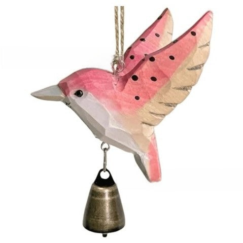Handmade Wooden Hummingbird Hanging Ornament | Unique Home Decor