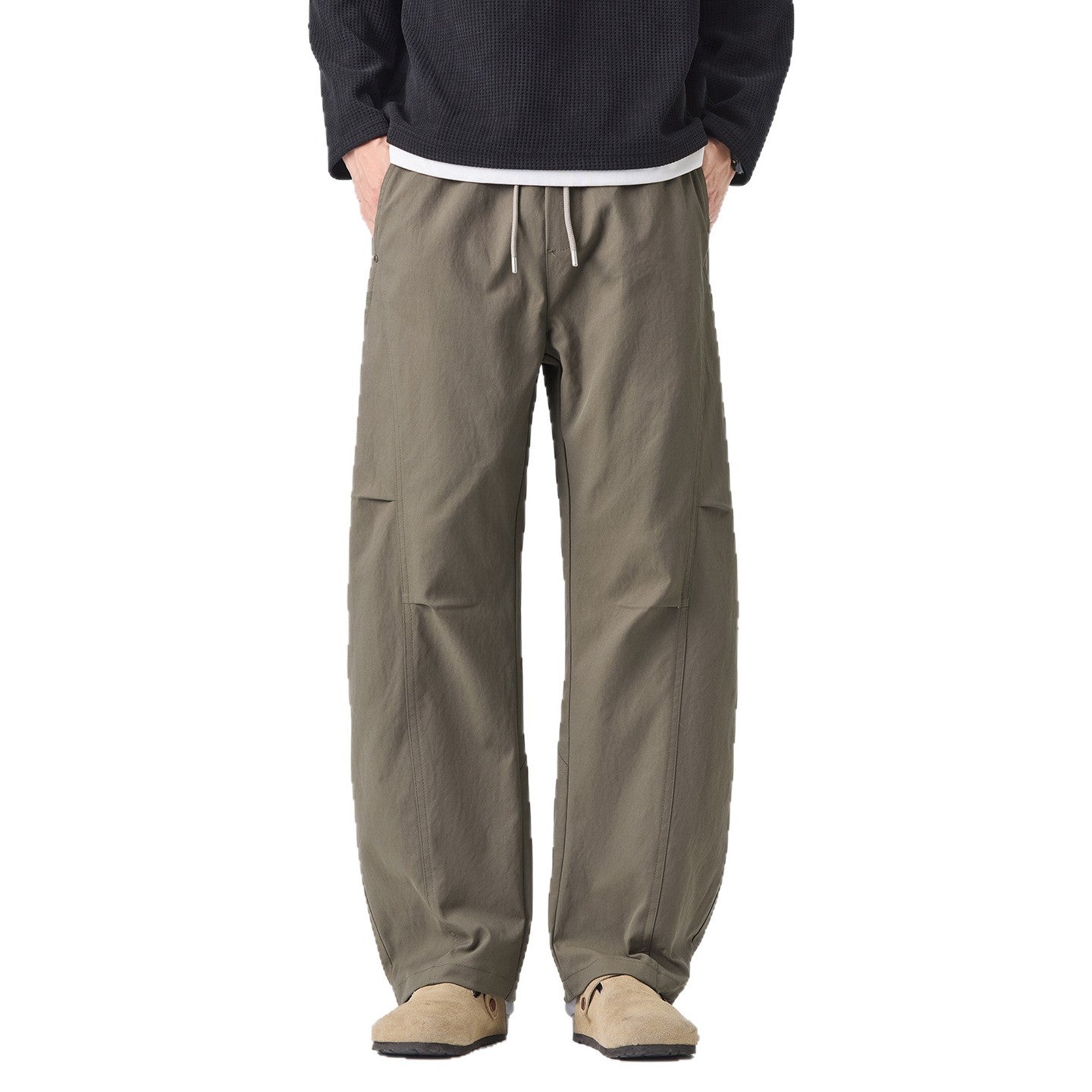 Men's Elastic Waist Wide-Leg Casual Pants | Versatile Style