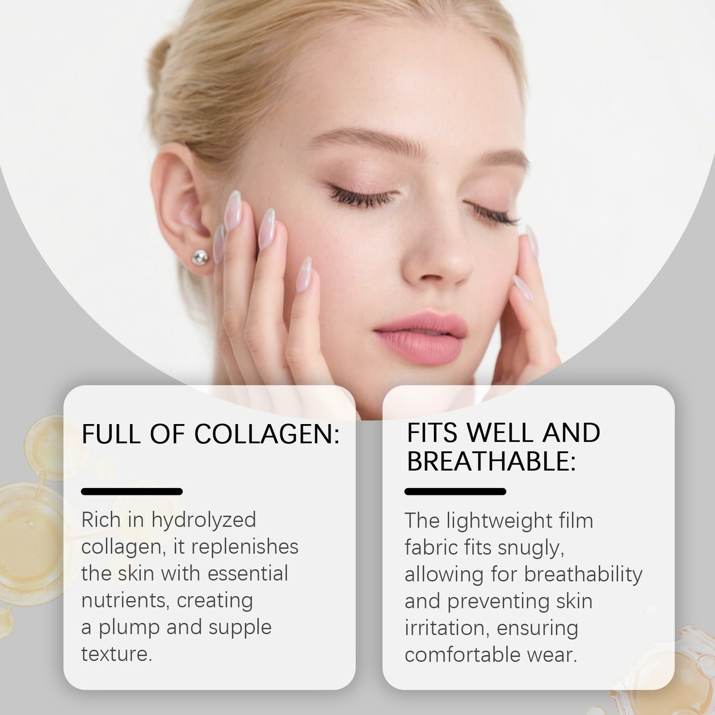Hydrolyzed Collagen Protein Sheet Masks | Deep Hydration & Elasticity