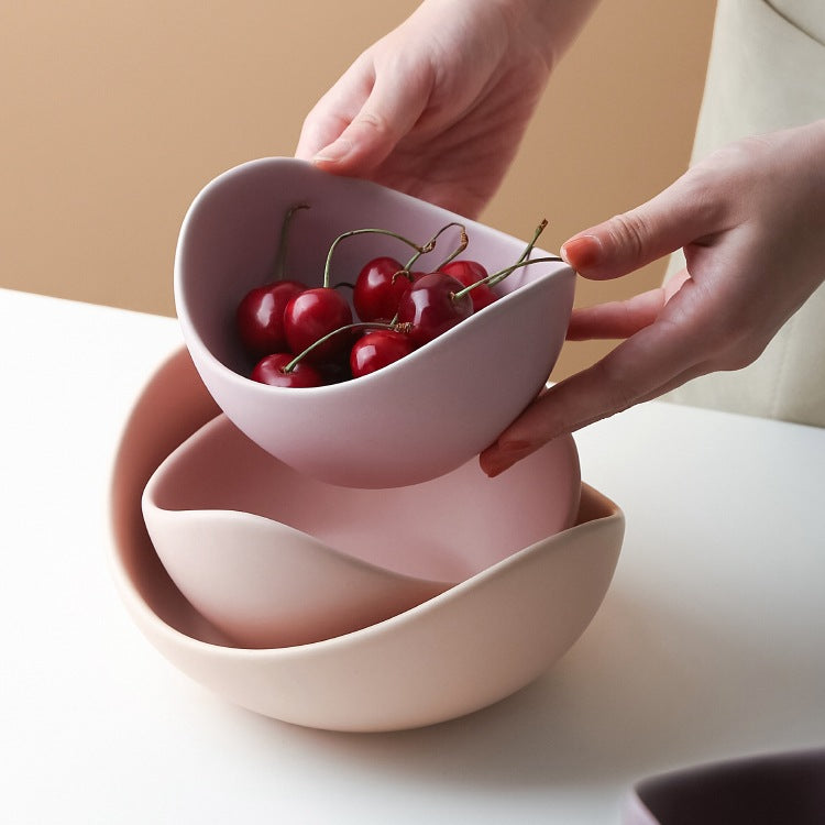 Lotus Ceramic Bowl | Elegant Japanese Style Decor & Serveware