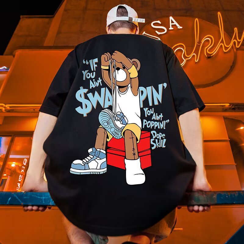 Comfortable Cotton T-Shirt | Trendy Cartoon & Basketball Designs
