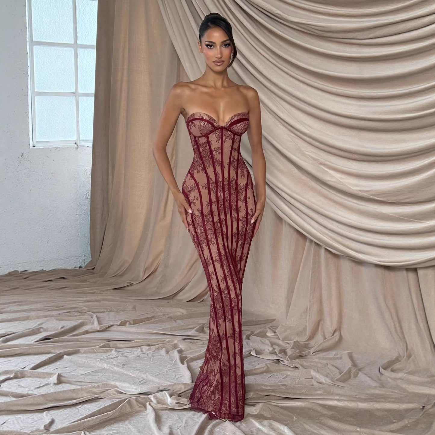 Elegant Fishtail Knitted Dress | Stylish & Versatile Women's Fashion