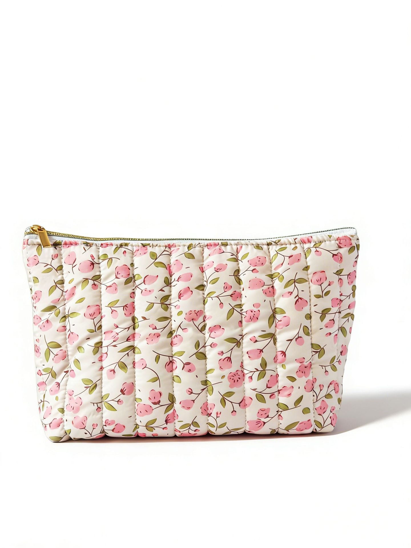 Floral Fabric Cosmetic Bag | Chic Storage Solution for Beauty Essentials