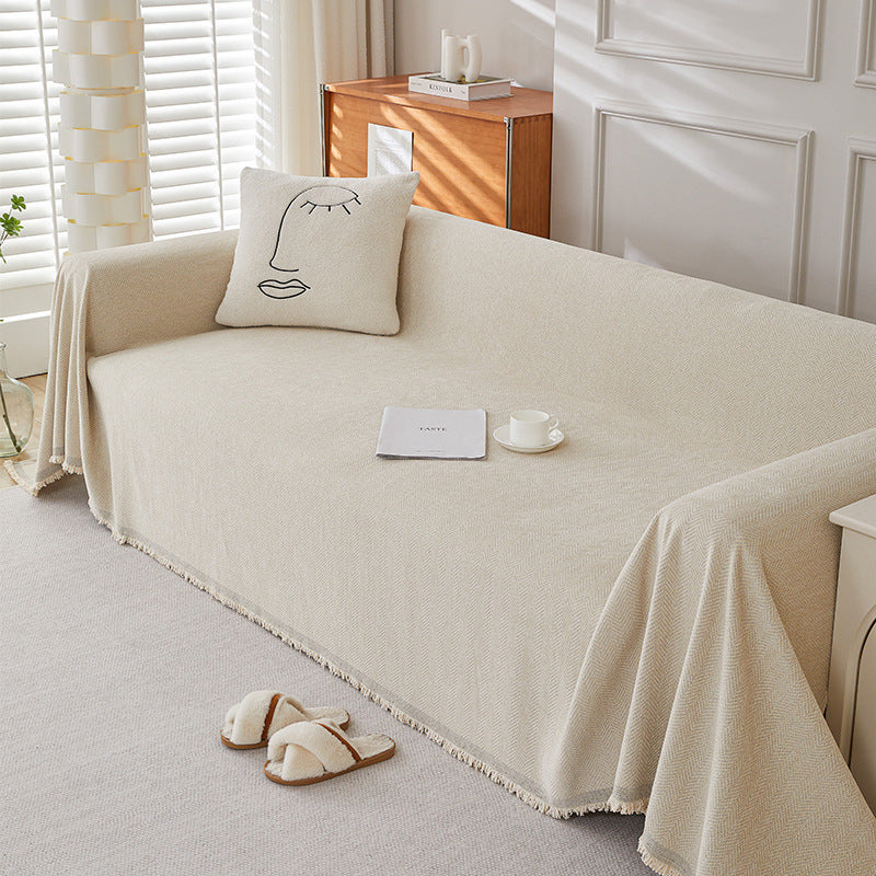 Solid Color Chenille Sofa Towel | Stylish & Comfortable Protection