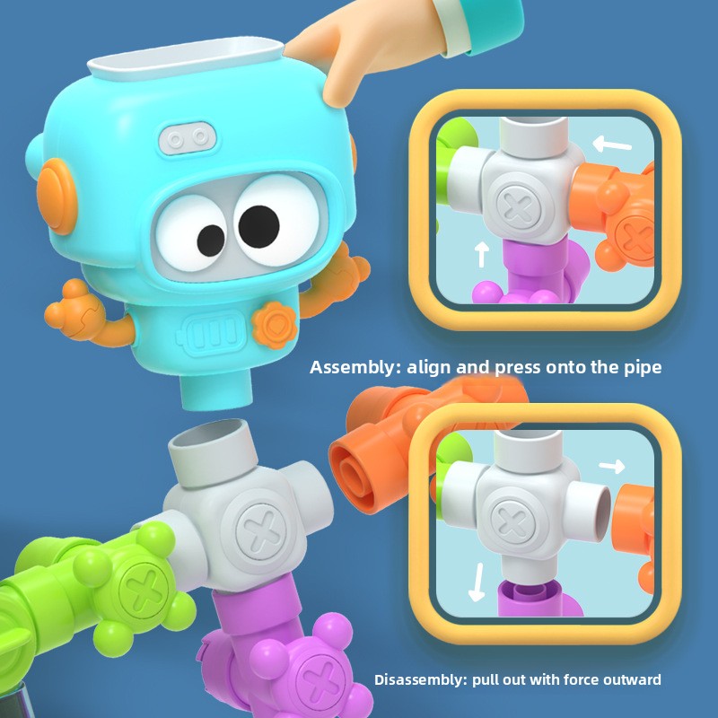 Children's Bathtime Water Play Plumbing Set | Fun Educational Toy