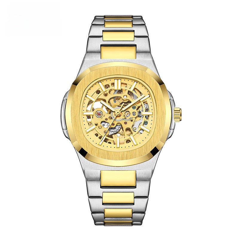 Luminous Double-Sided Hollow Men's Watch | Elegant Automatic Timepiece
