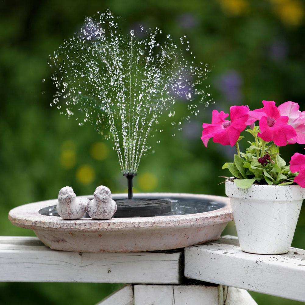 Solar Powered Floating Fountain Pump with LED Lights | Eco-Friendly Decoration