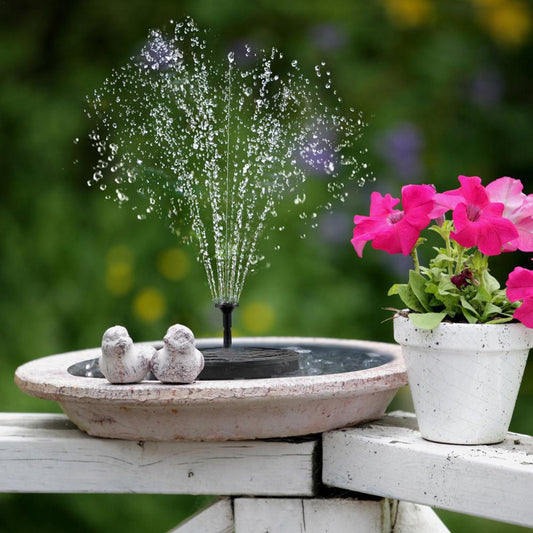 Solar Powered Floating Fountain Pump with LED Lights | Eco-Friendly Decoration