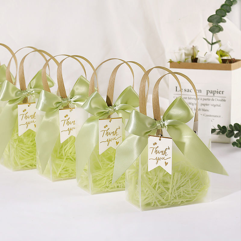 Frosted Transparent Gift Handbag | Elegant & Customizable Packaging