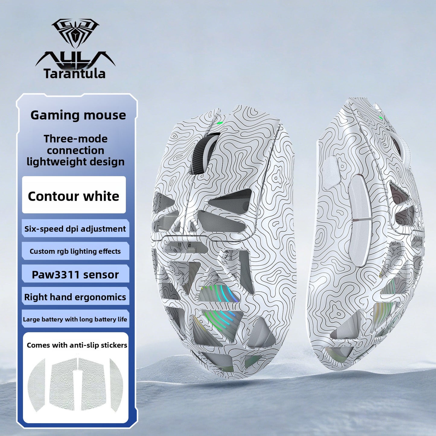 Tri-Mode Wireless Gaming Mouse | Lightweight High Precision Performance
