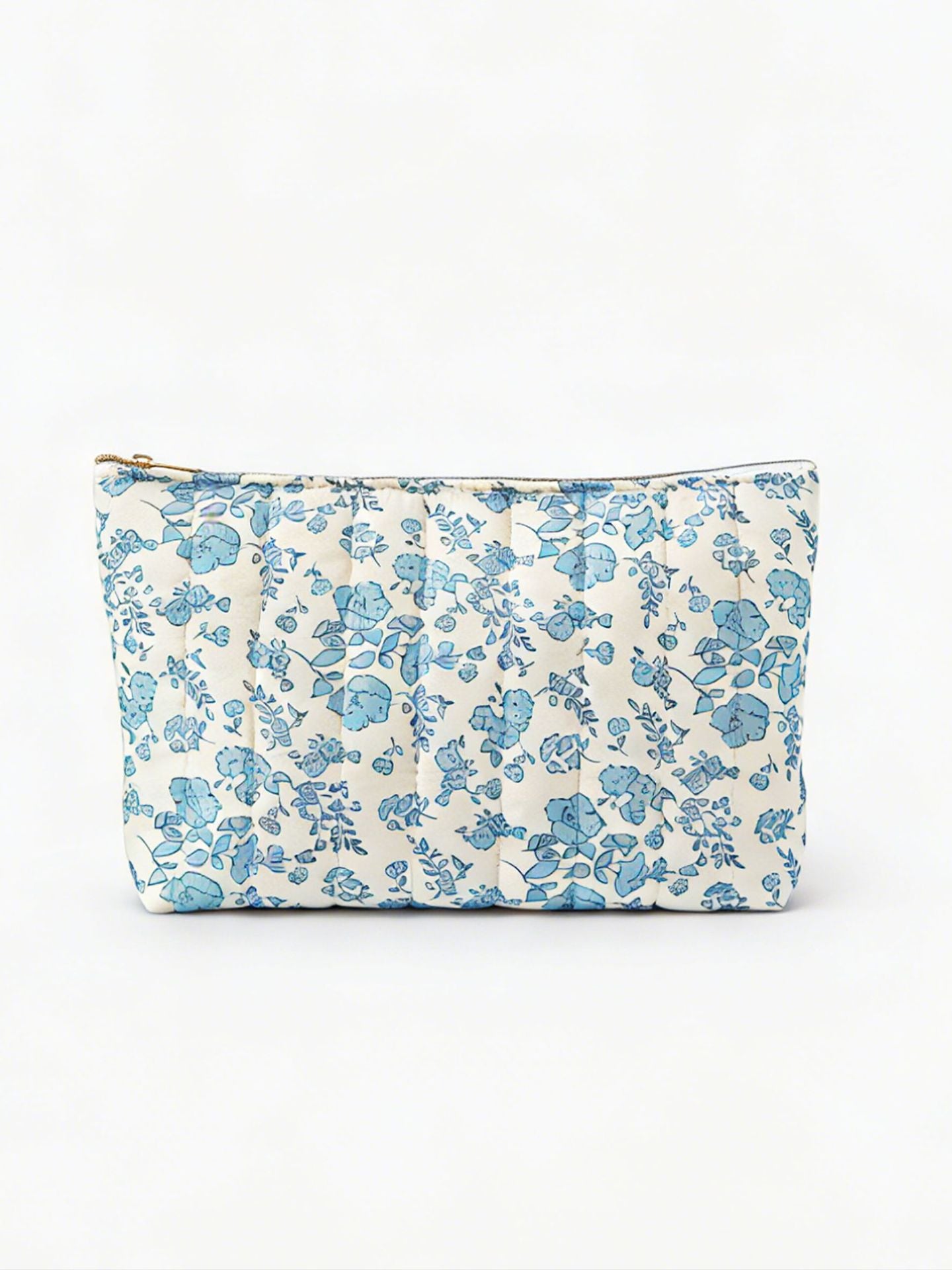 Floral Fabric Cosmetic Bag | Chic Storage Solution for Beauty Essentials