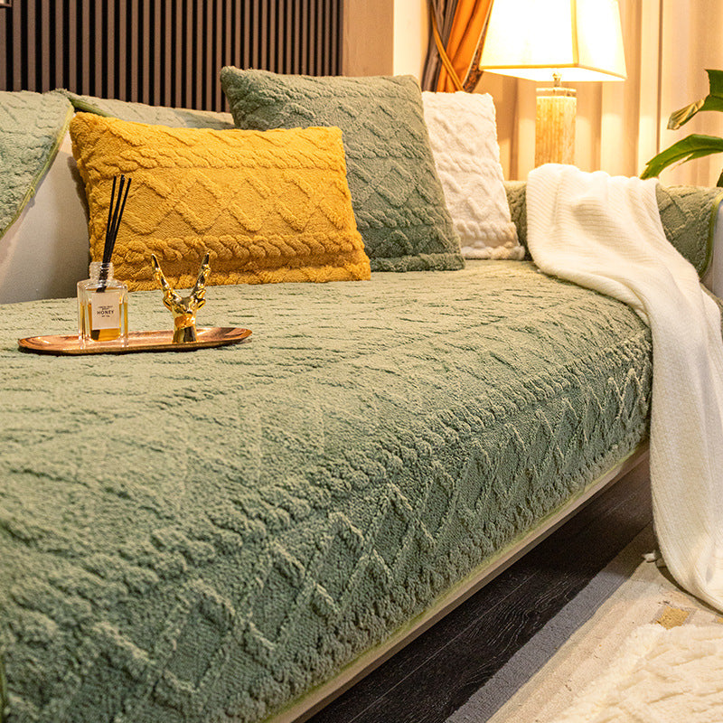 Soft Plush Sofa Cushion Cover | Stylish and Comfortable Protection