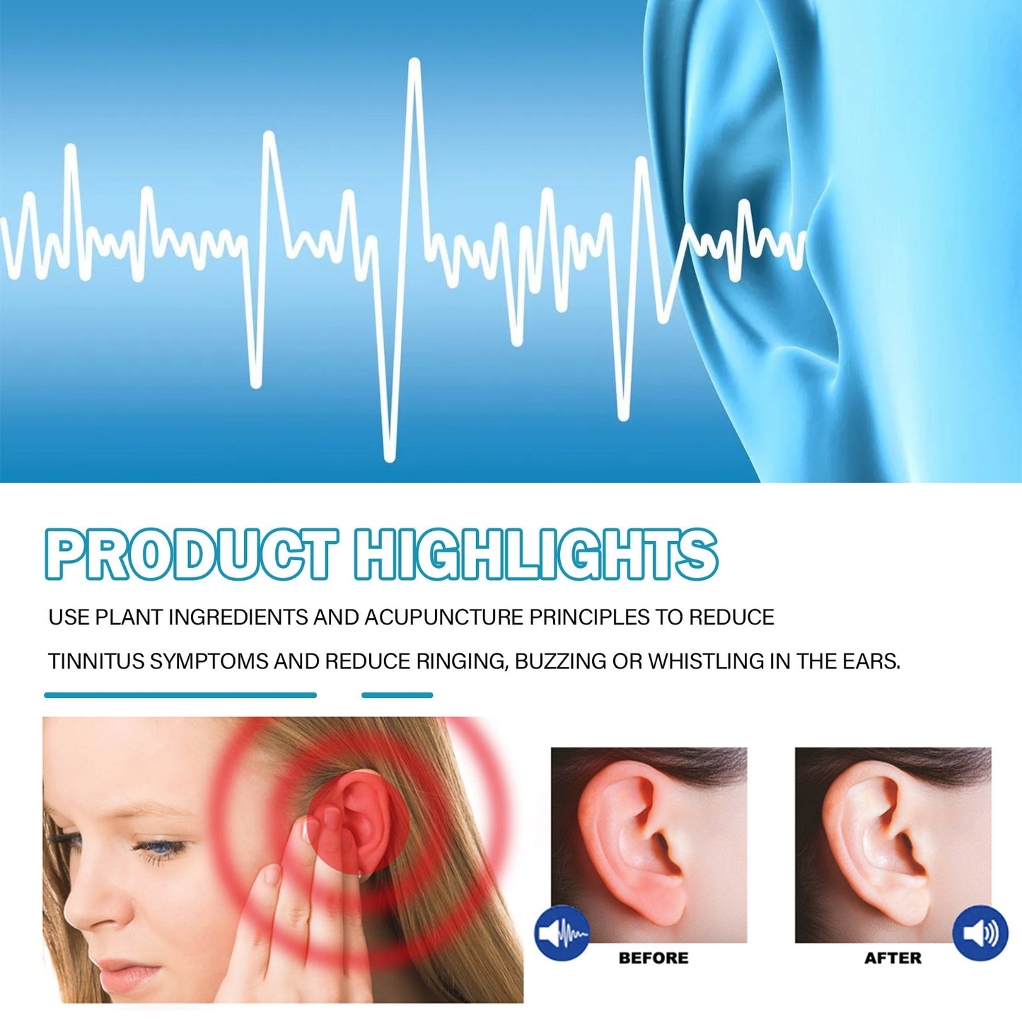 Herbal Tinnitus Relief Patches | Natural Ear Wellness Solution
