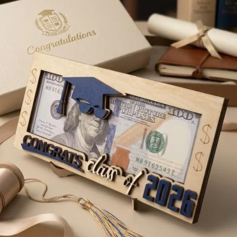 Elegant Wooden Wallet with Gift Card | Perfect Gift for Any Occasion