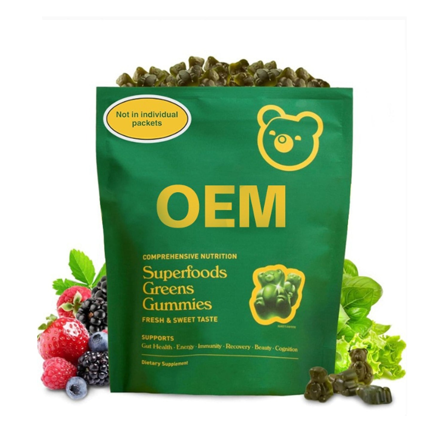 Probiotic Spirulina Vitamin Gummies | Daily Wellness Support