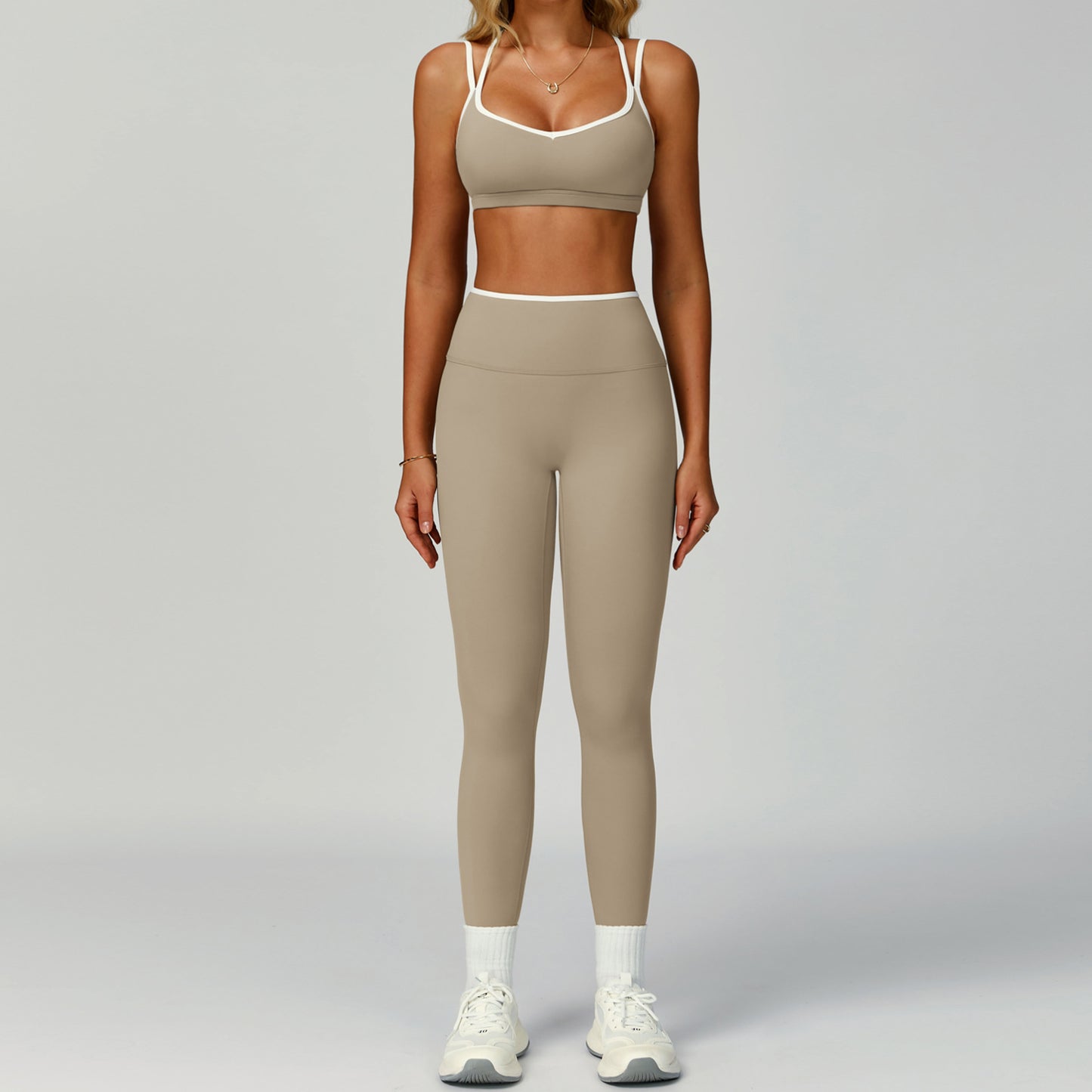 Color Blocked Edge Sports Yoga Clothing | Stylish Activewear Set