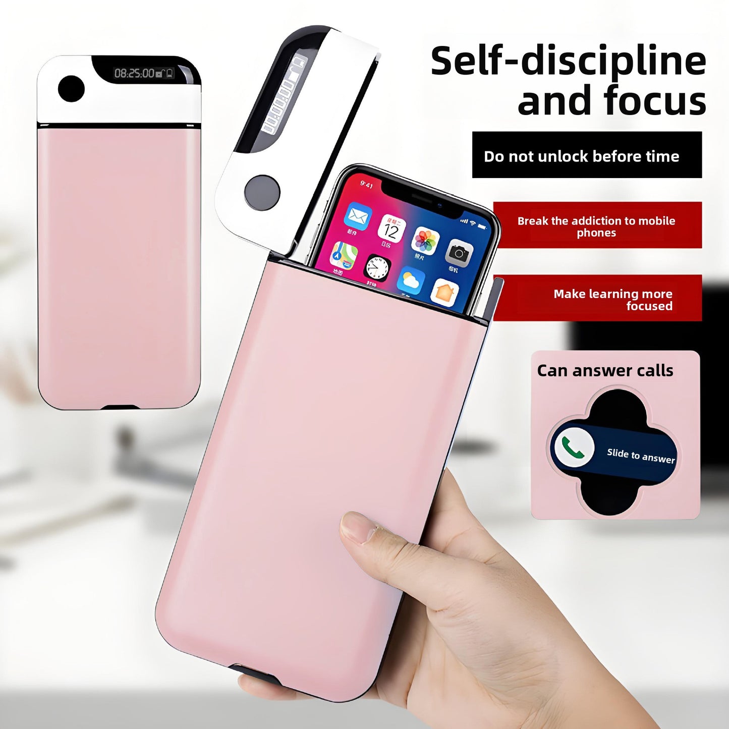 Mobile Phone Timer Lock Box | Enhance Study Focus and Productivity