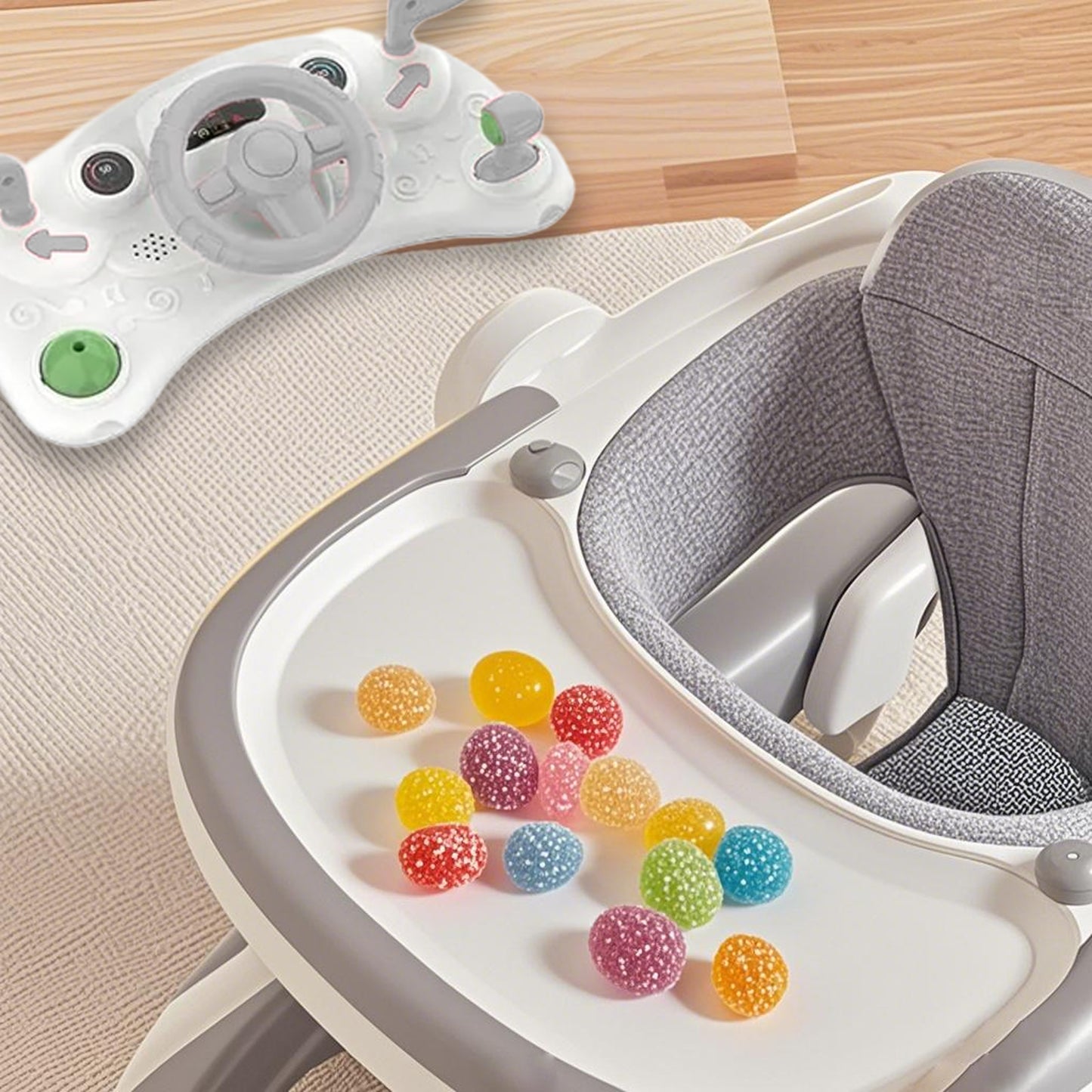 2 in 1 Baby Walker with Music Functionality | Safe & Fun Mobility