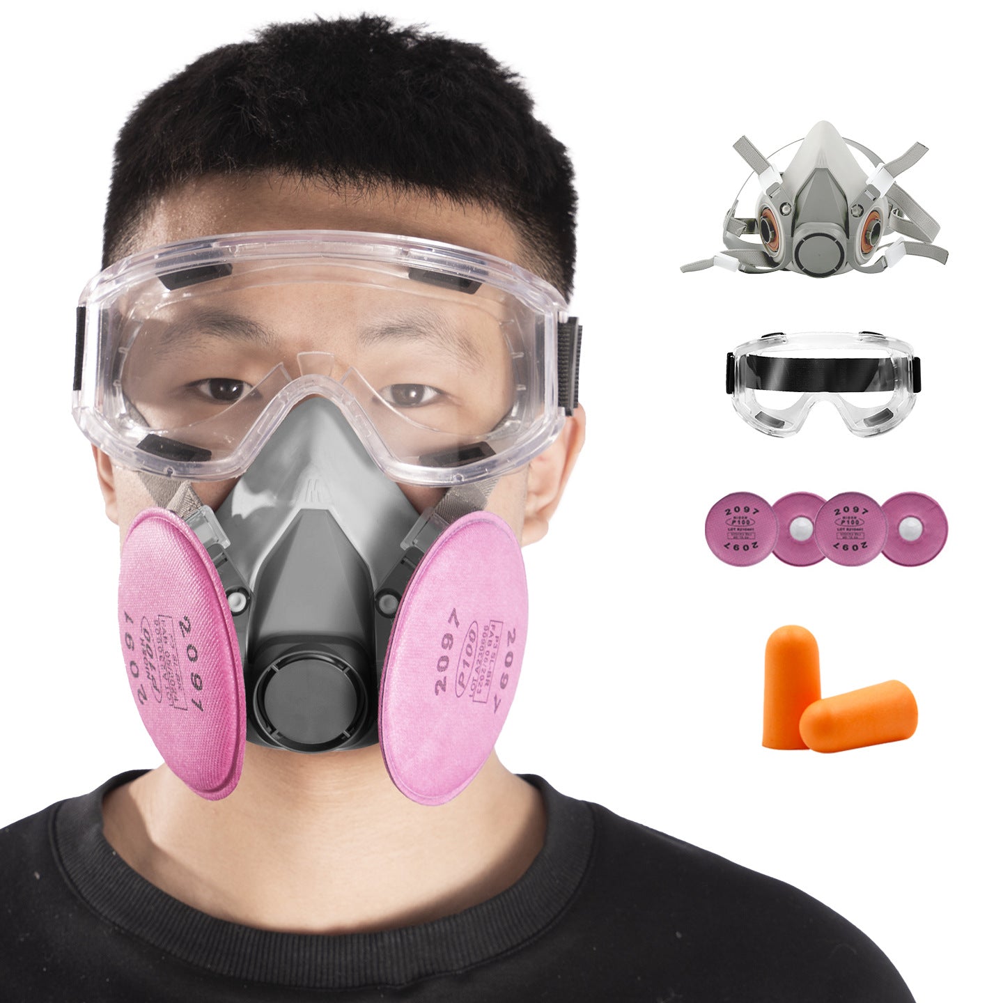Silicone Gas Mask for Maximum Toxic Fume Protection
