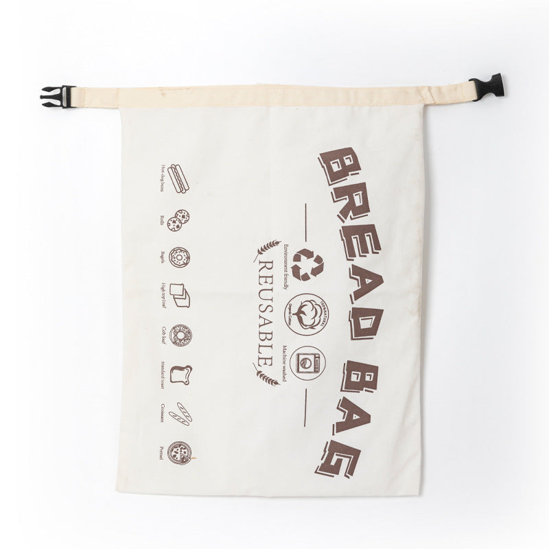 100% Cotton Bread Bag | Eco-Friendly & Reusable Food Storage