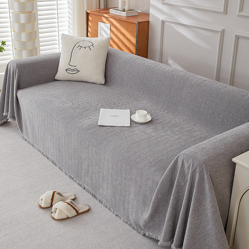 Solid Color Chenille Sofa Towel | Stylish & Comfortable Protection