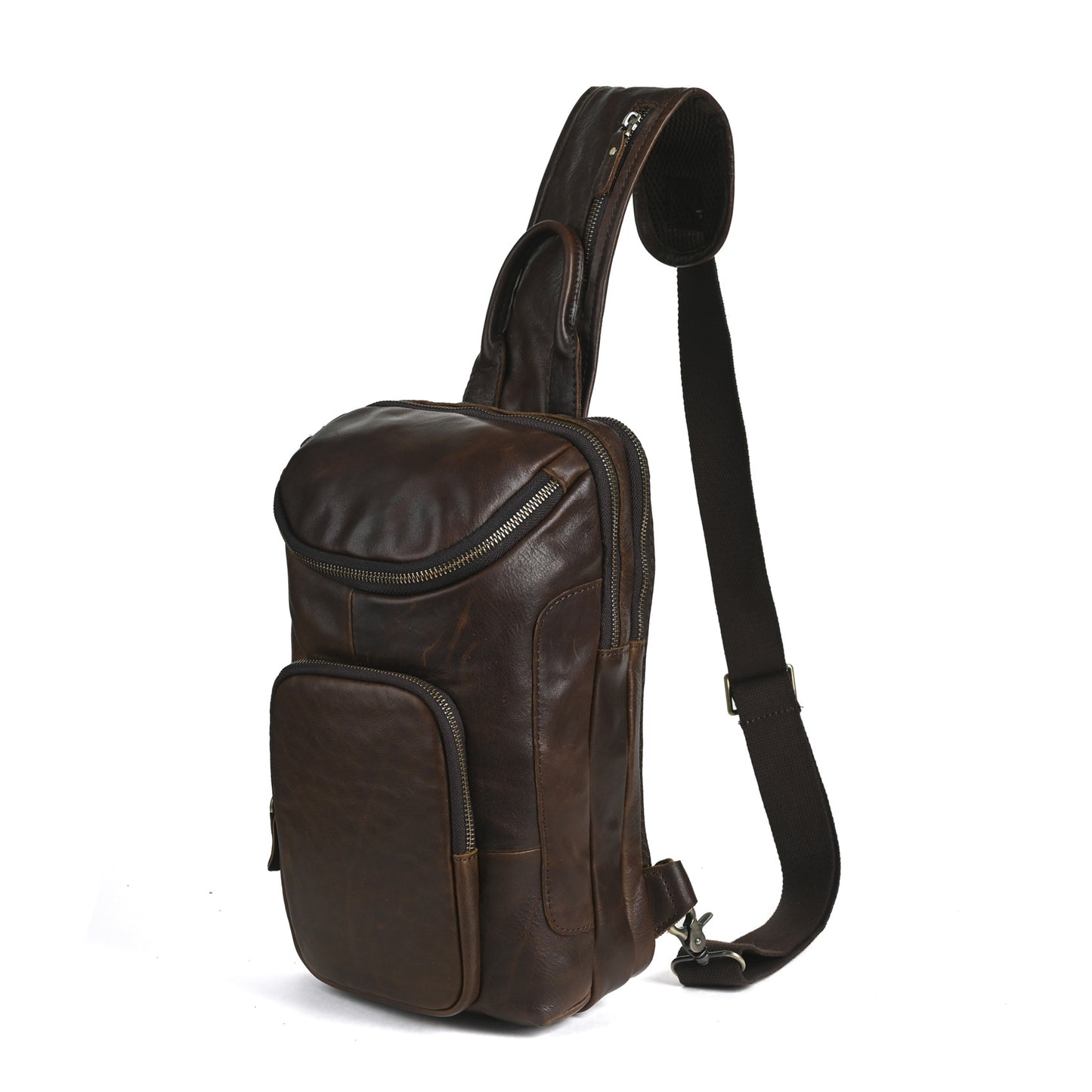 Retro Genuine Leather Chest Crossbody Bag | Stylish & Durable