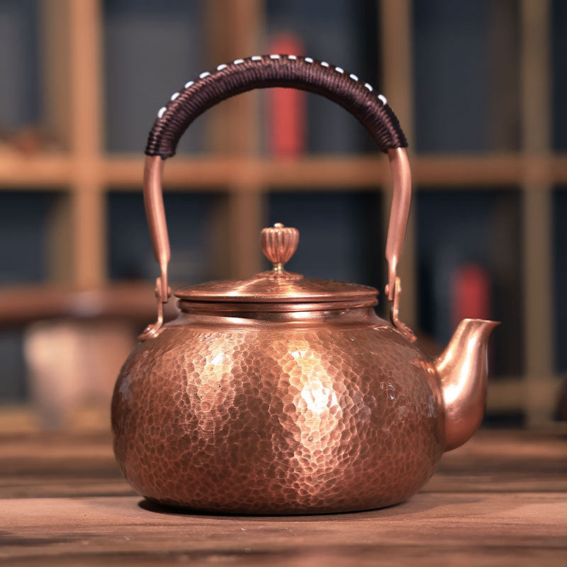 Handmade Hammered Copper Teapot | Elegant Tea Brewing Experience