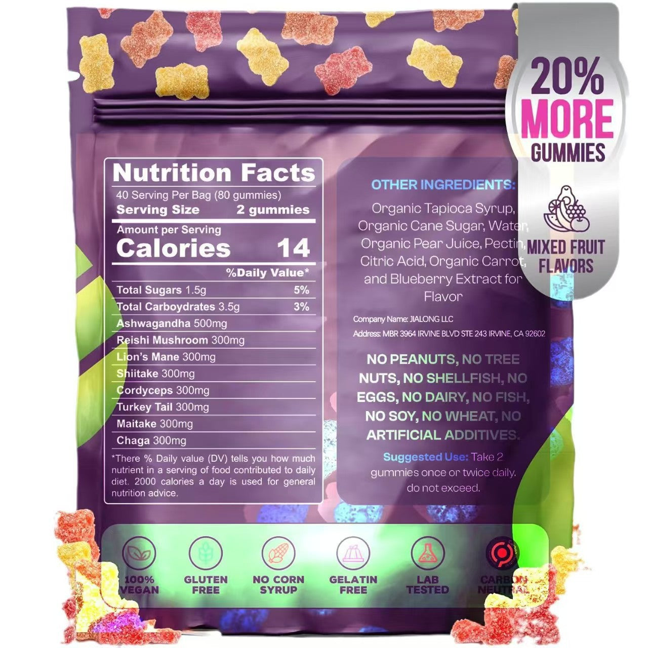 Delicious Mushroom Gummies | Nutritional Wellness in Every Bite