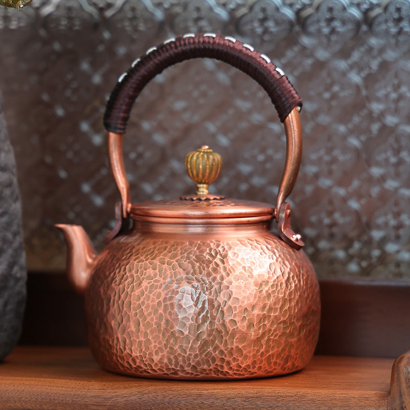 Handmade Hammered Copper Teapot | Elegant Tea Brewing Experience
