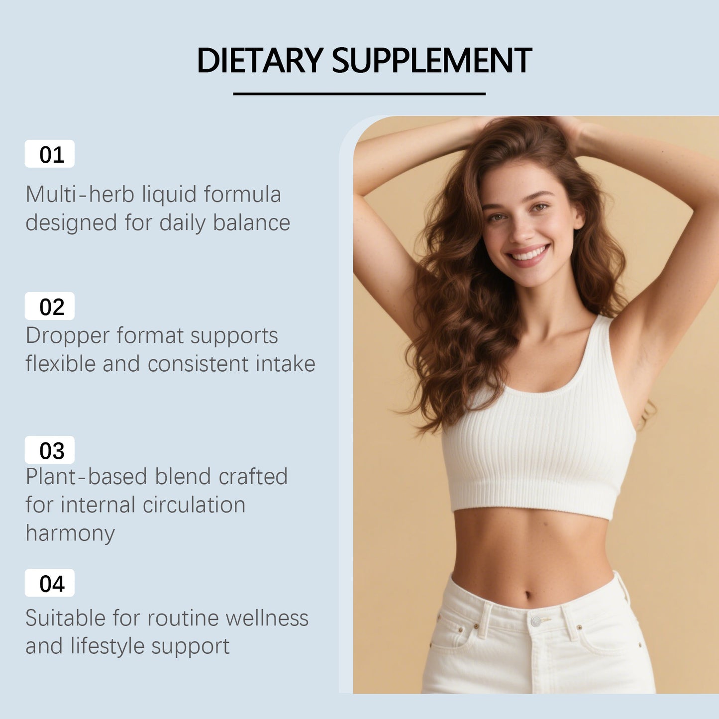 Herbal Body Care Supplement Drops | Nourishing Skin Solution