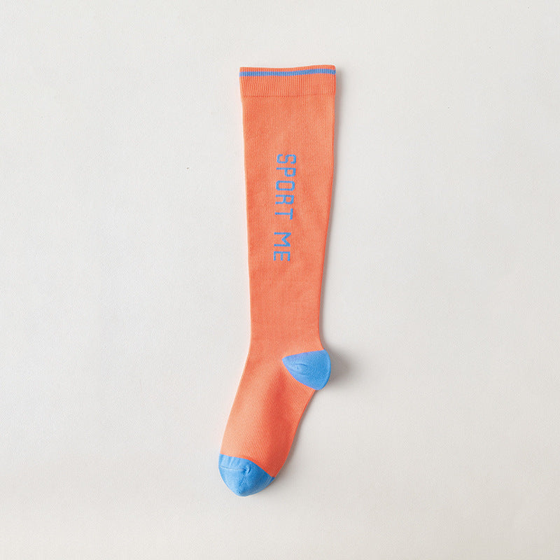 Women's Striped Compression Sports Socks | Comfort & Support
