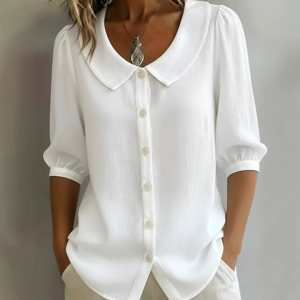 Stylish Linen Short-Sleeve Shirt for Effortless Warm Weather Fashion