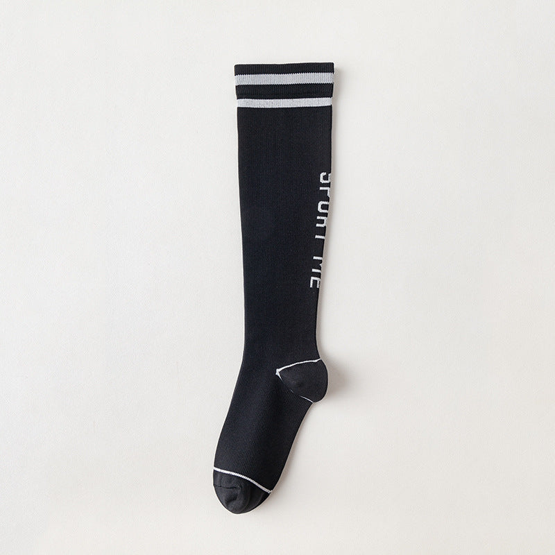 Women's Striped Compression Sports Socks | Comfort & Support