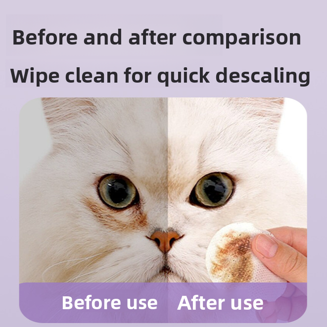 Pet Eye Cleaning Wipes for Cats and Dogs | Gentle Tear Stain Removal