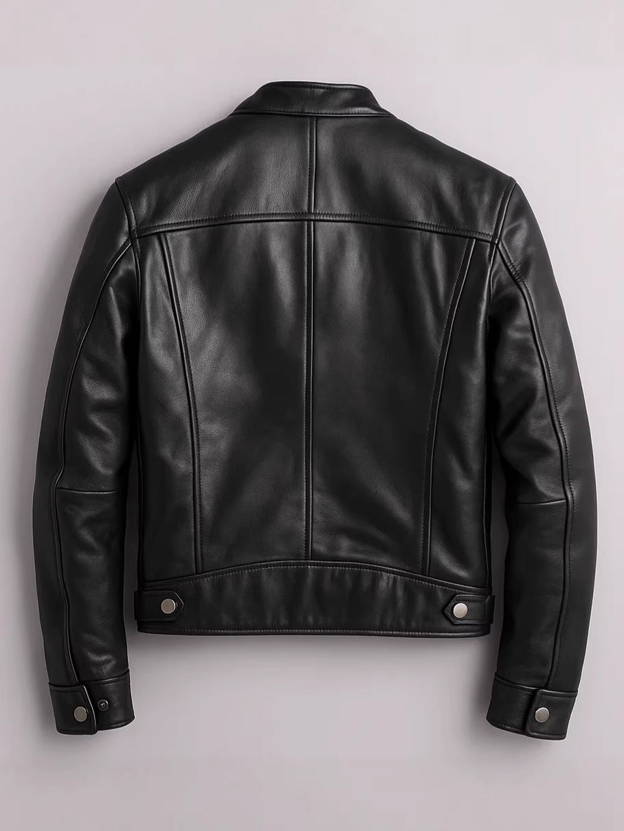 Men's PU Leather Biker Jacket | Stylish Windproof Outerwear