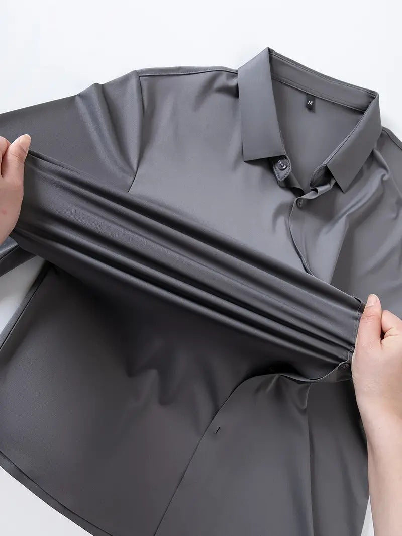 Men's Long Sleeve Dress Shirt | Comfortable & Stylish Attire