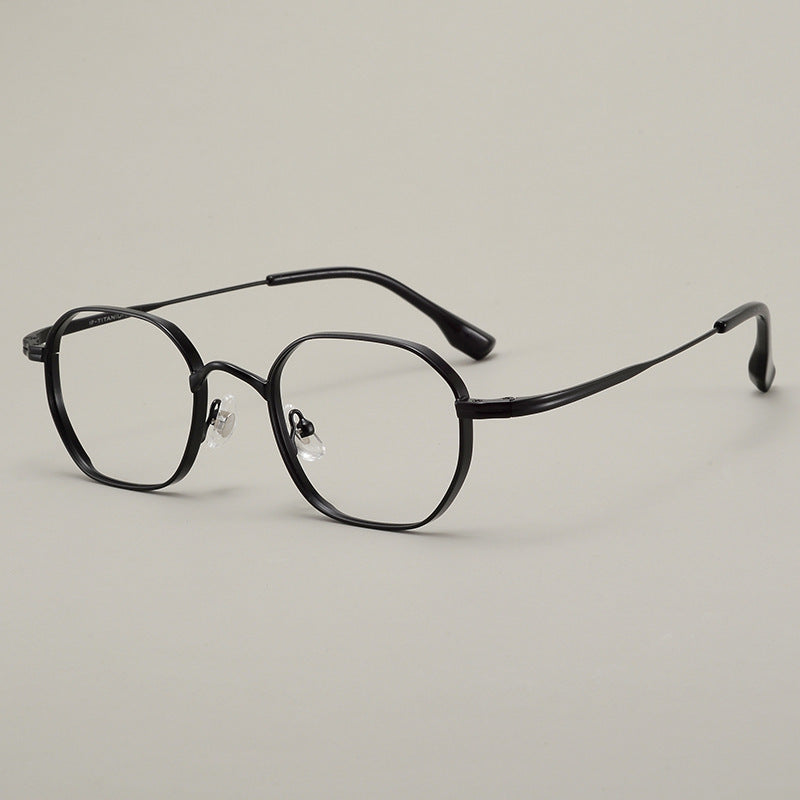 Titanium Glasses Frame | Lightweight Retro Style with Anti-Radiation Lenses