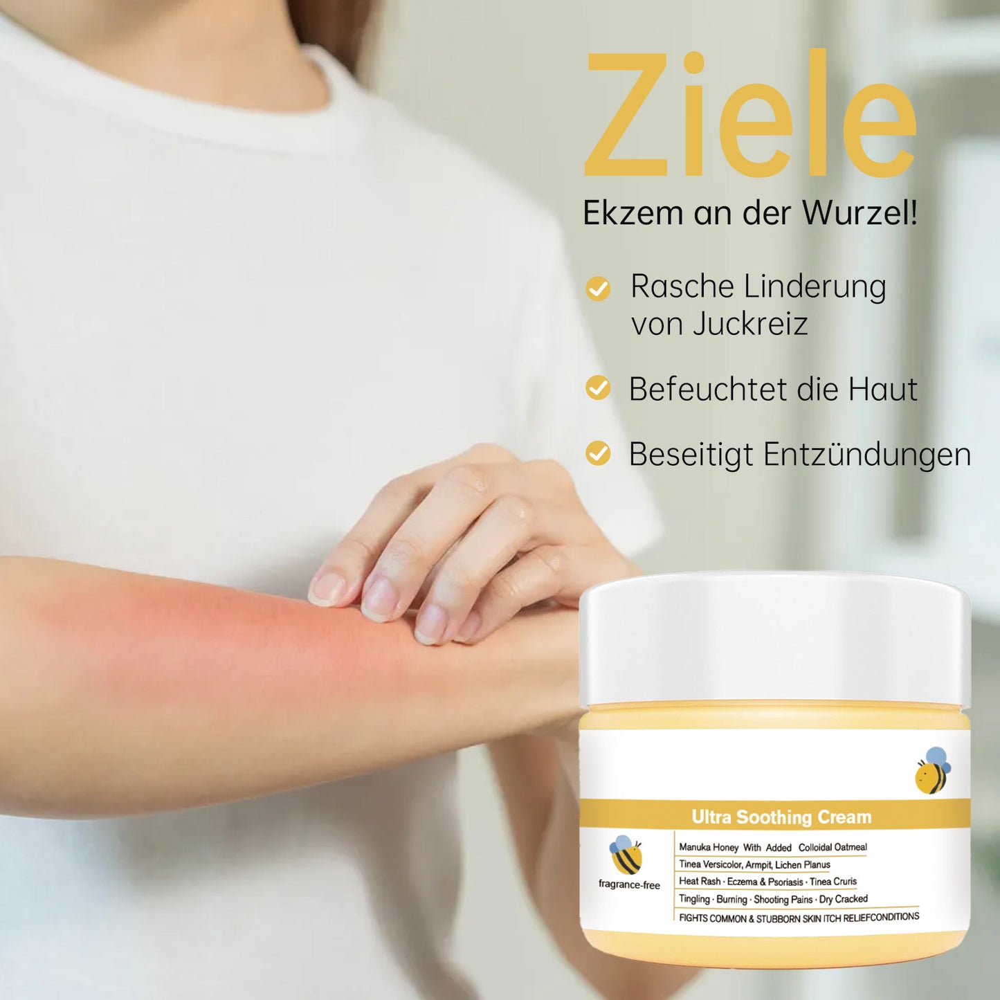 Soothing Anti-Itch Honey Cream | Natural Skin Relief