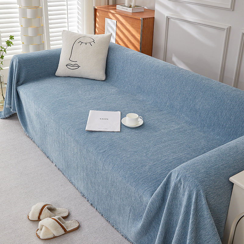 Solid Color Chenille Sofa Towel | Stylish & Comfortable Protection