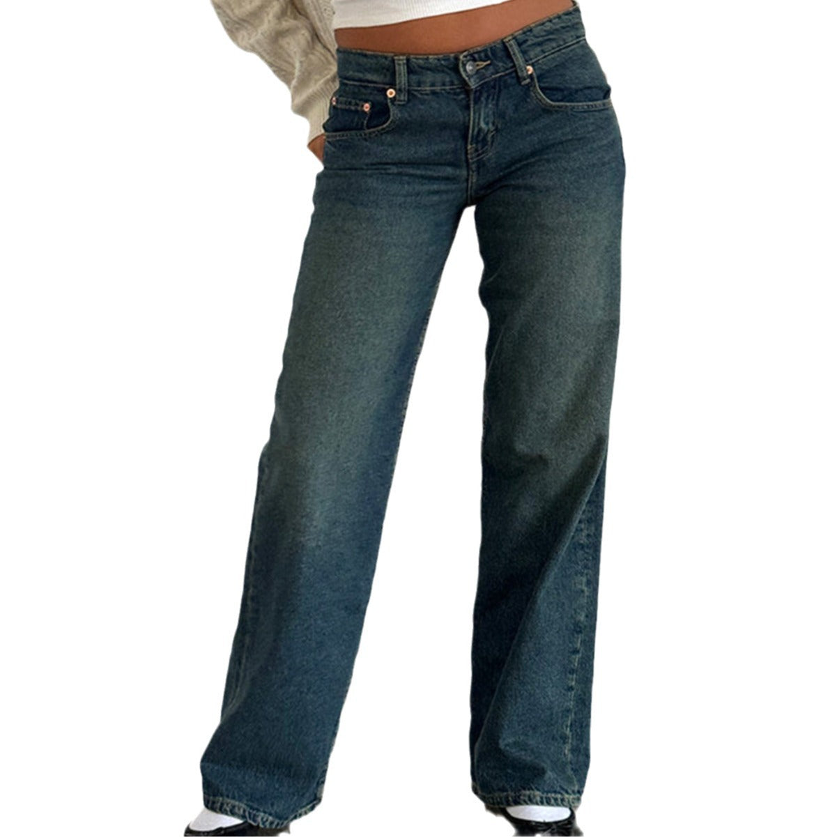Women's Straight Leg Denim Jeans | Timeless Comfort & Style