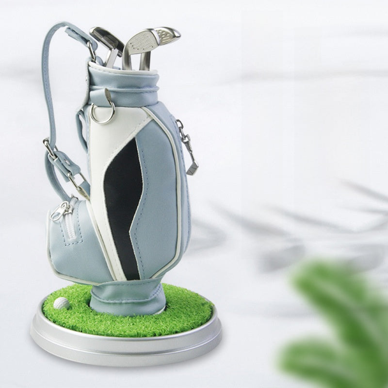Golf Bag Inspired Pen Holder | Stylish Desktop Organizer