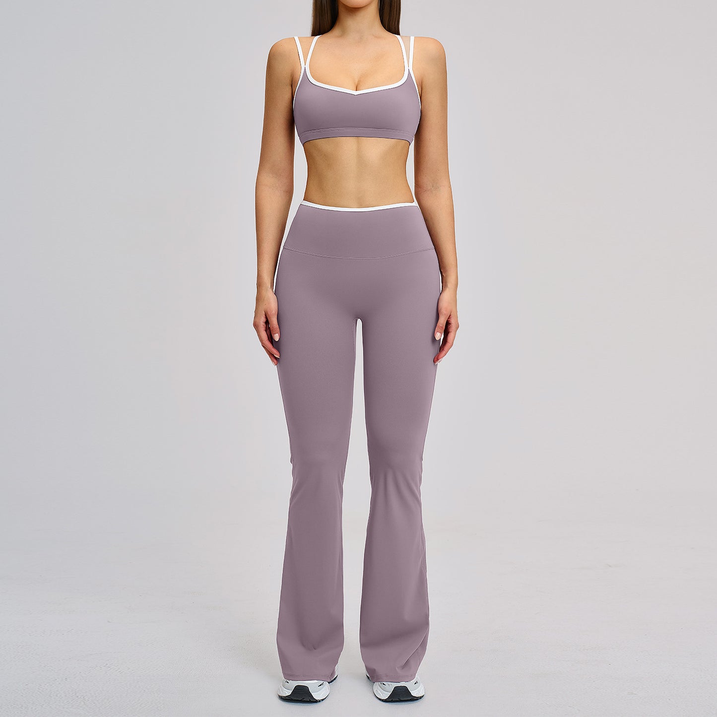 Color Blocked Edge Sports Yoga Clothing | Stylish Activewear Set